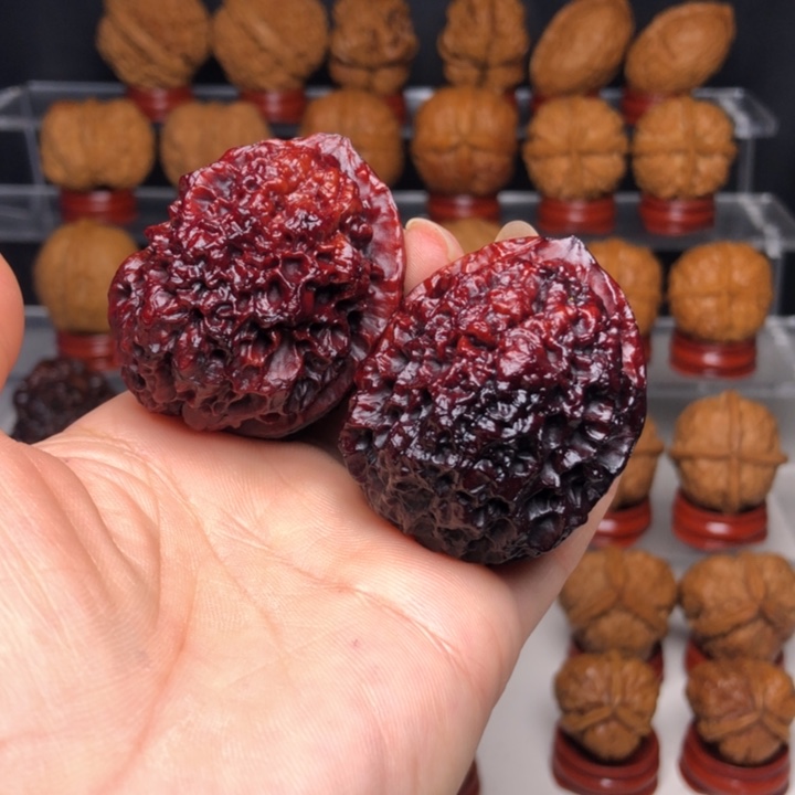 文玩核桃吊坠5七彩达摩