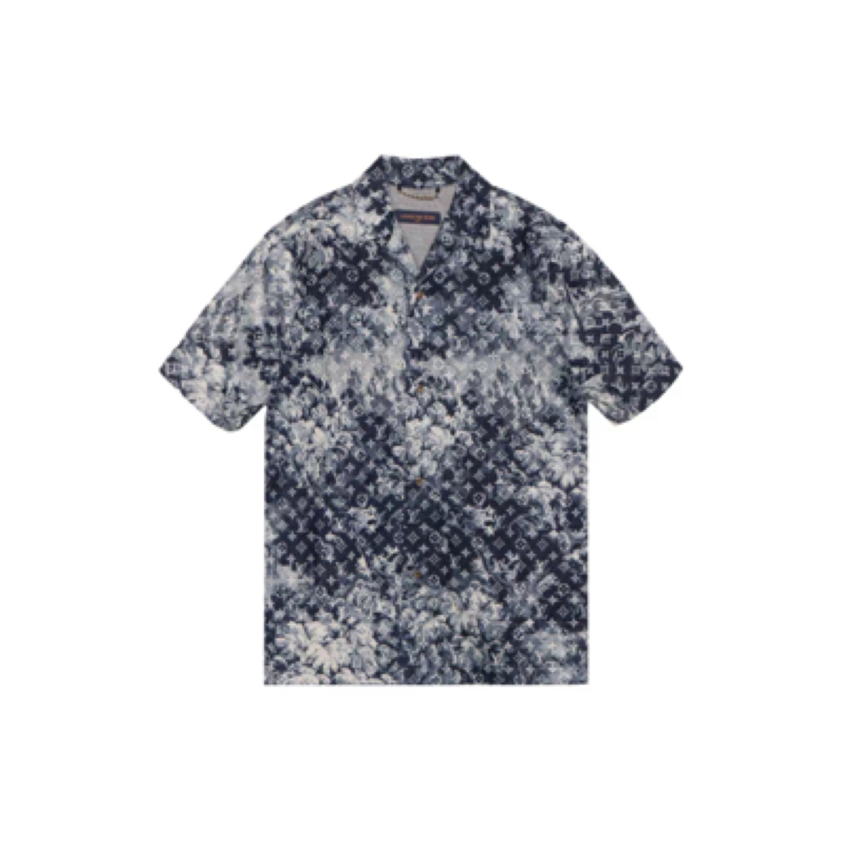 全新未使用 LouisVuitton/路易威登 扎染满印短袖衬衫/XL码/8888