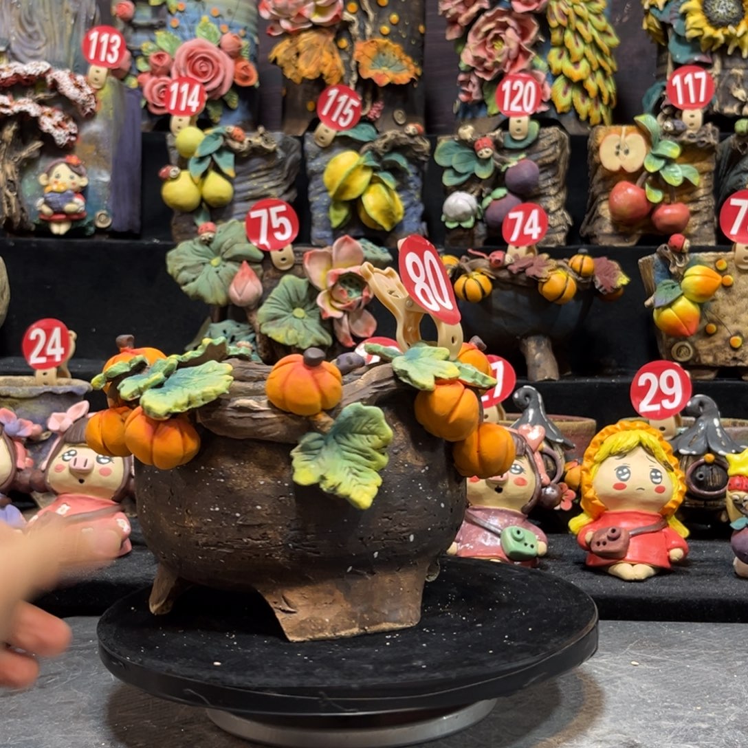 凡***_白狐花器多肉花盆