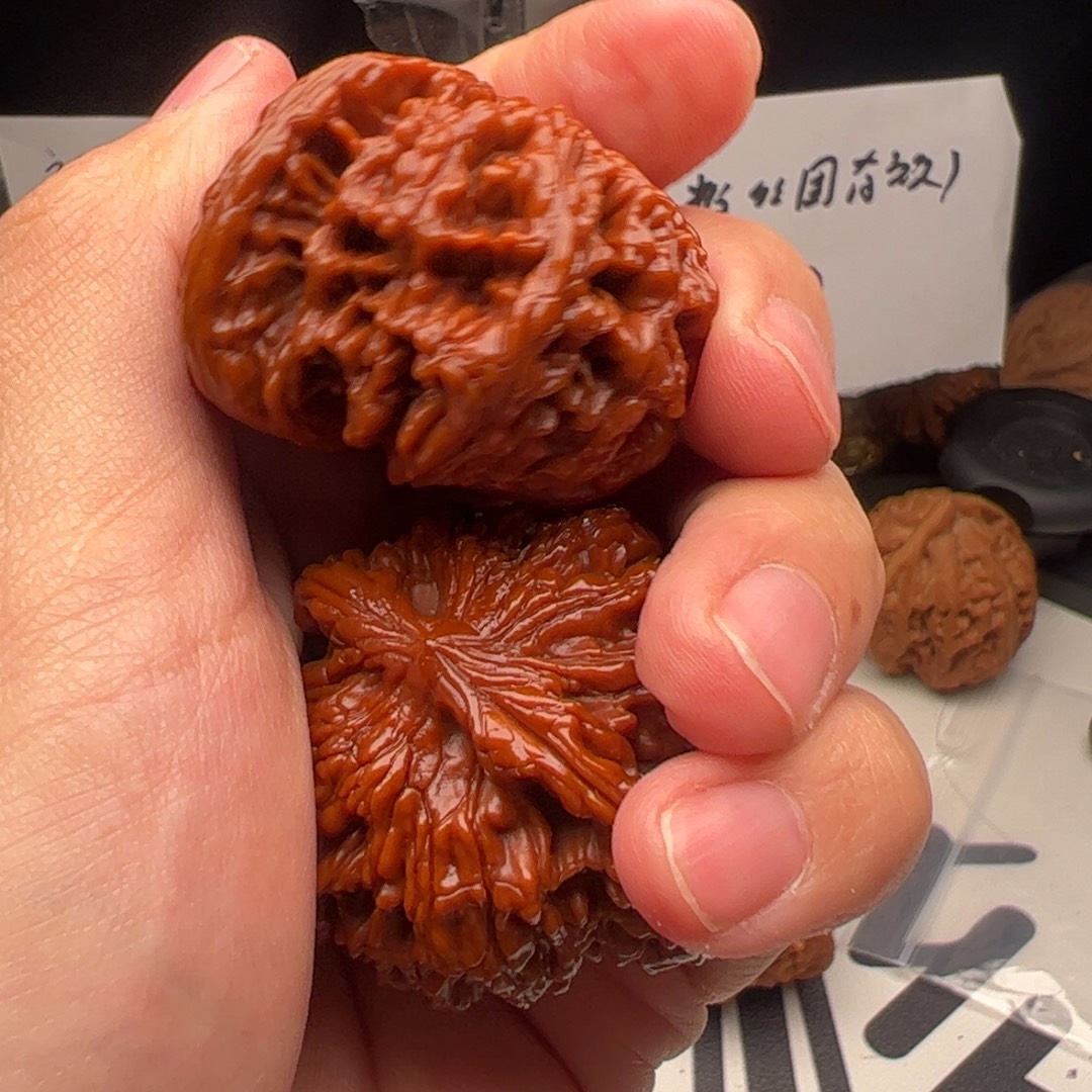 文玩核桃把件虎头44文玩核桃