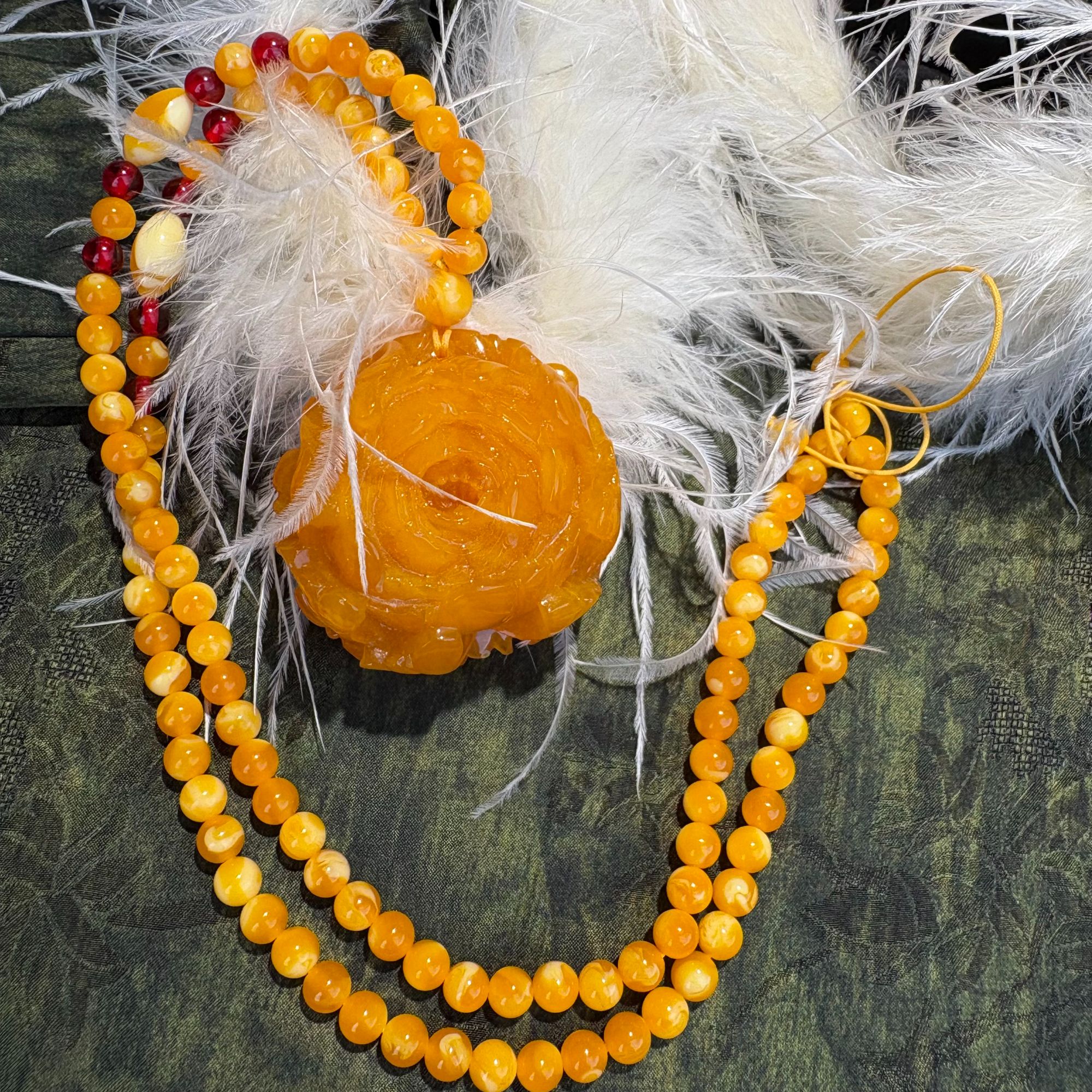 【正品保障】珠珠链款牡丹花吊坠项链DIY项链     DM6002