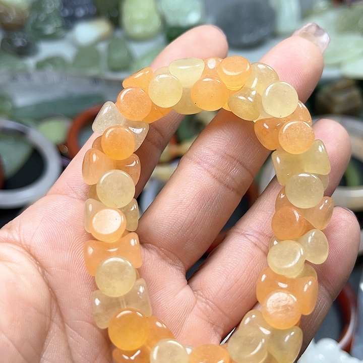 【闪购商品】石英质玉手链未镶嵌