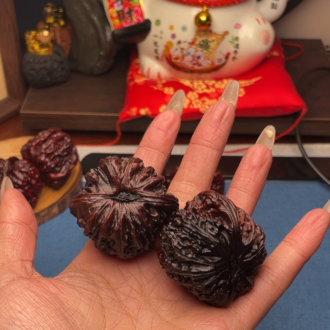 吊坠文玩核桃冬**雨45白狮子