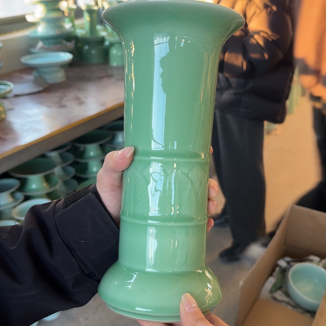 龙泉云间青瓷小米茶器