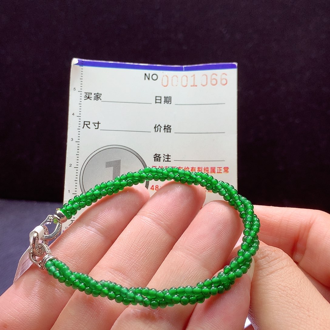 未镶嵌手链翡翠手链