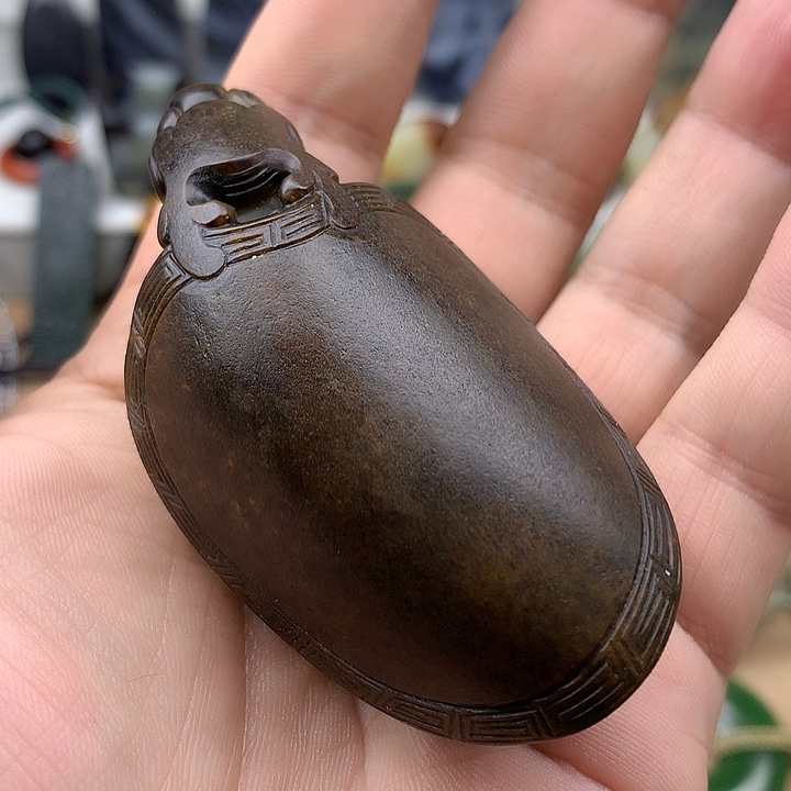 和田玉未镶嵌挂件静*棠