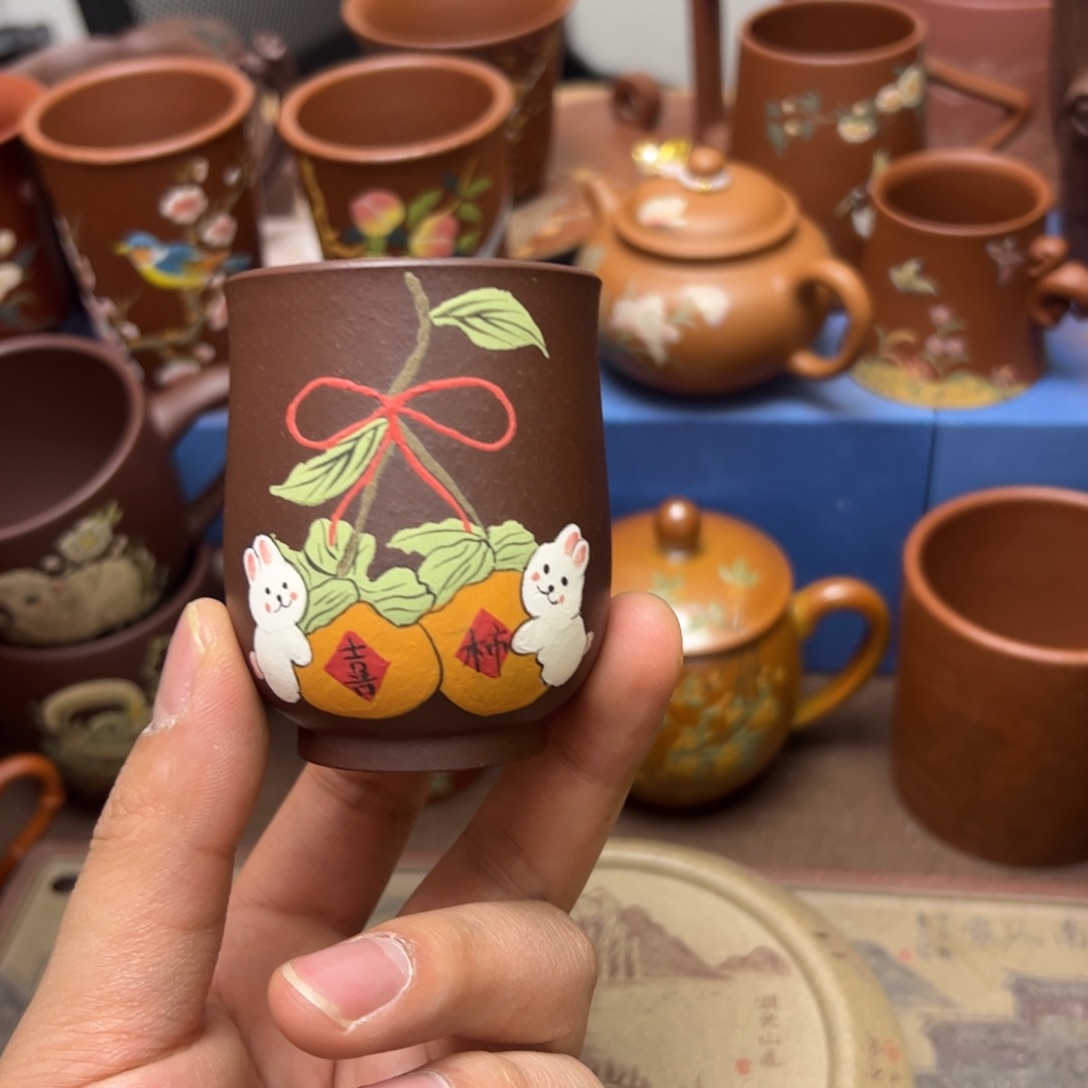 紫砂茶杯紫砂主人杯100cc