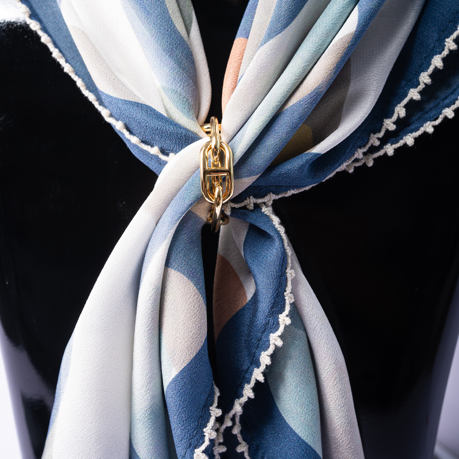 铜合金胸针 楊楊【丝巾搭档圈】百搭丝巾扣