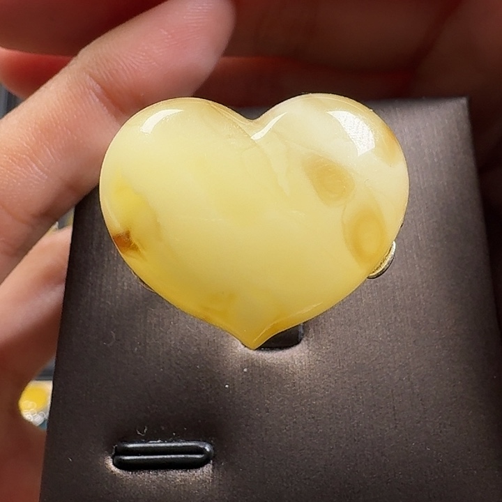 (***)蜜蜡银S925镶嵌戒指戒指