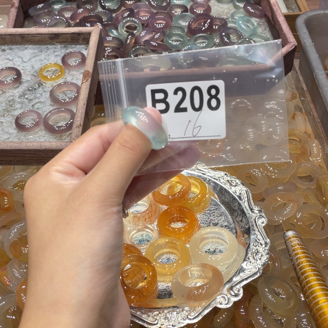 玛瑙/玉髓未镶嵌戒指208