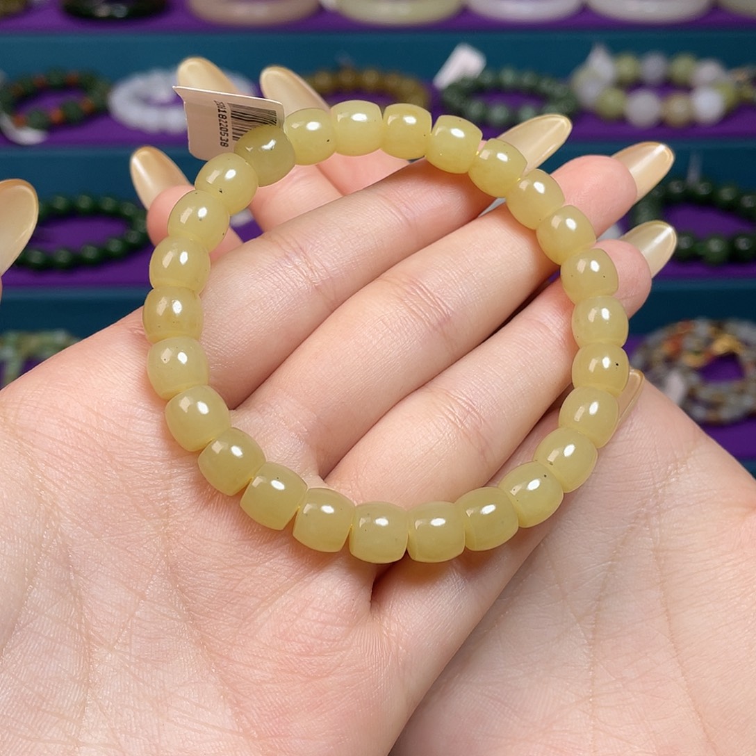 和田玉未镶嵌手链糖黄口