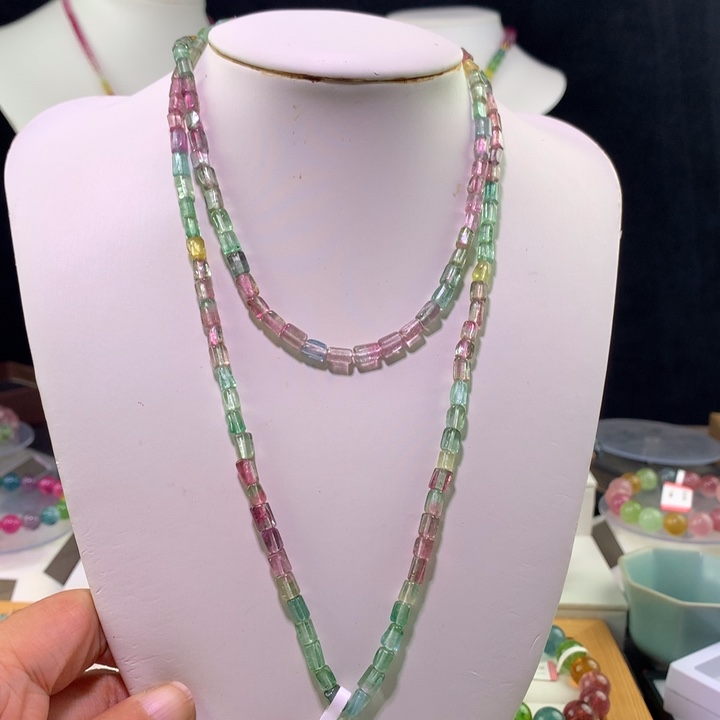 双色碧玺手链未镶嵌