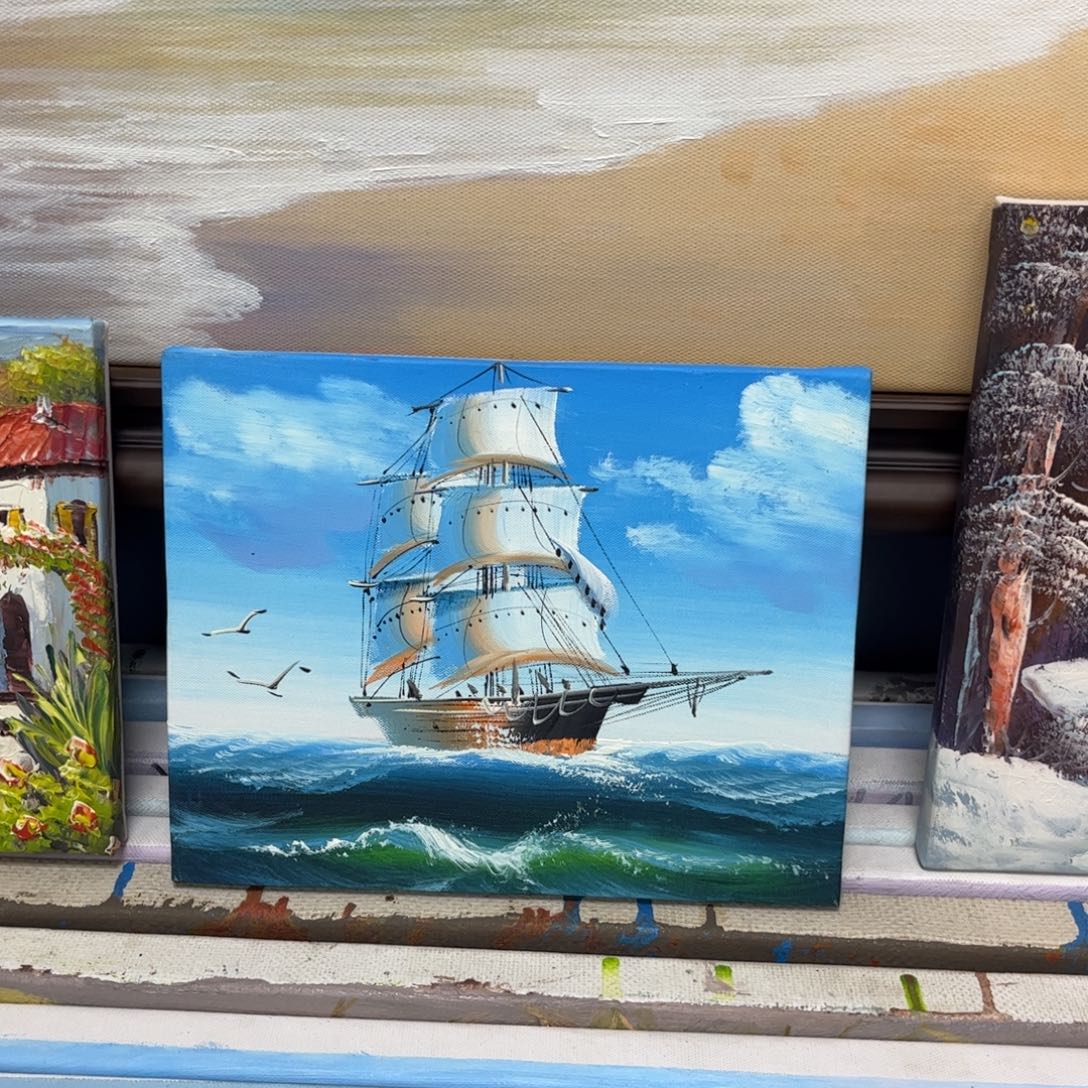 手工手绘精品油画20+25厘米