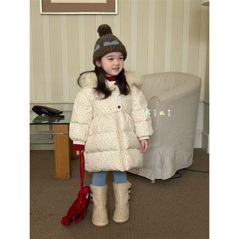 KIAI·25冬~毛领尖头帽羽绒服861001