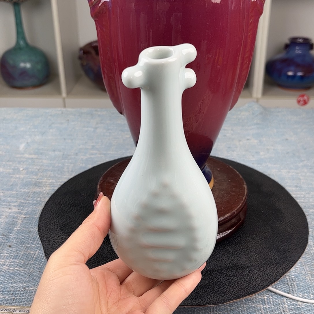 瓷片知音花器摆件