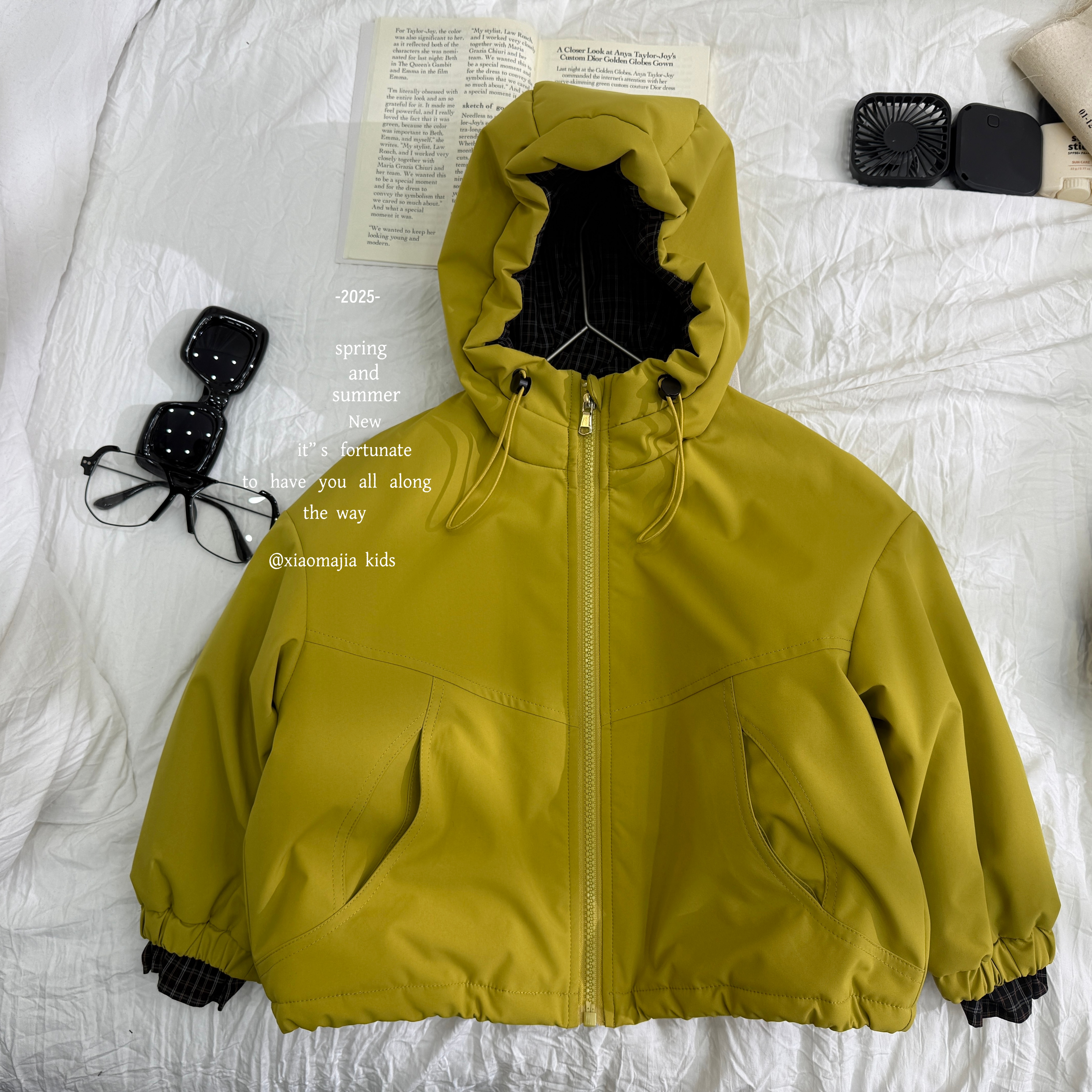 小马家2025冬季儿童连帽纯色棉服D-6696保暖二棉棉衣中性上衣