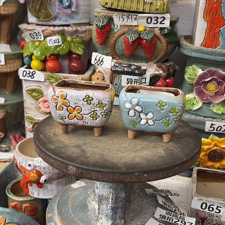 粗陶材质多肉花盆