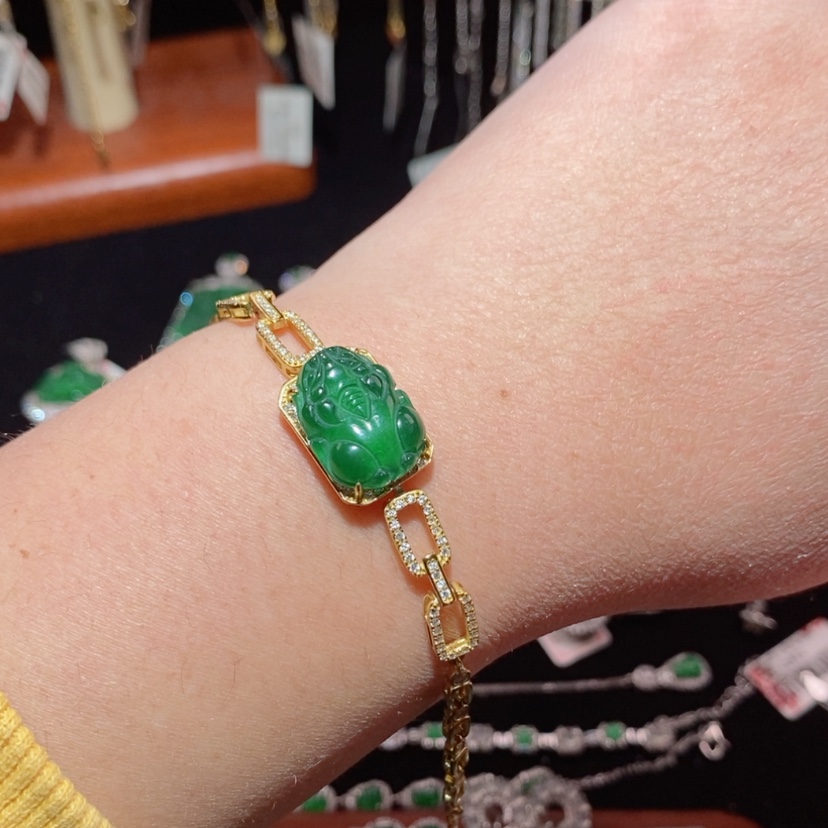 【闪购商品】翡翠颈饰银S925镶嵌19316