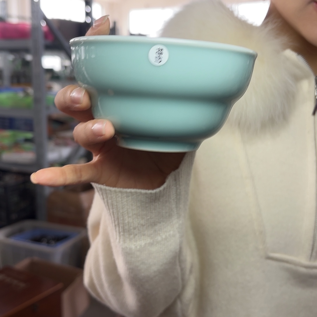 龙泉云间青瓷小米茶器