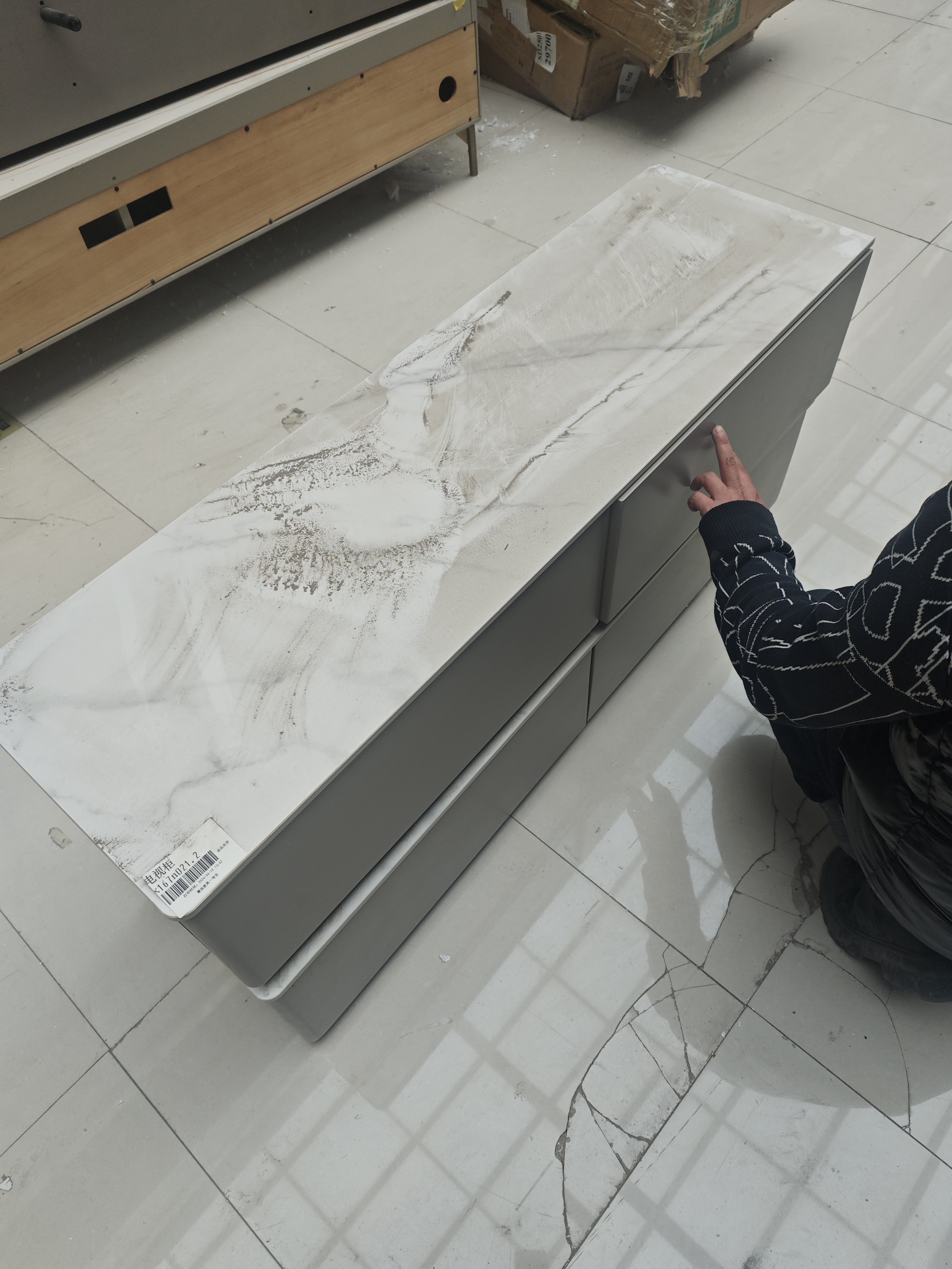 电视柜 实木*2 120*35*28 瑕疵无售后