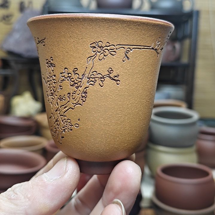 紫砂茶杯紫砂主人杯子
