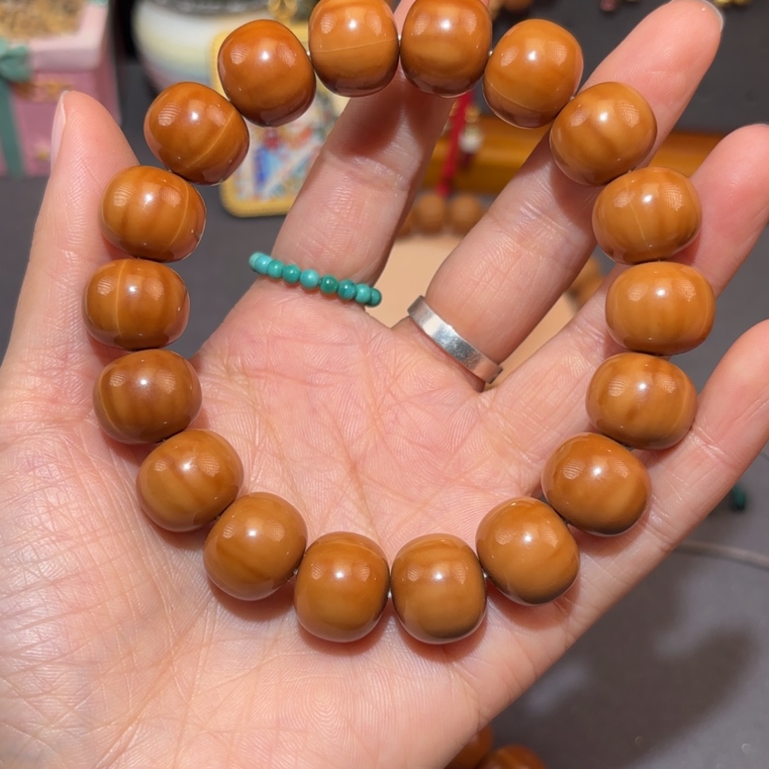 我***悦猴头核桃手串聚宝盆大老型光珠手串