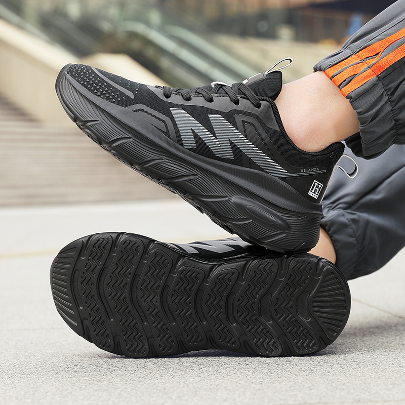 27019透气缓震情侣跑鞋运动鞋男鞋夏季网面休闲百搭运动鞋防水