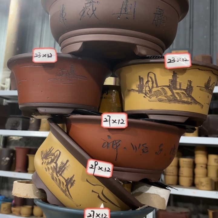 紫砂花盆            100-6