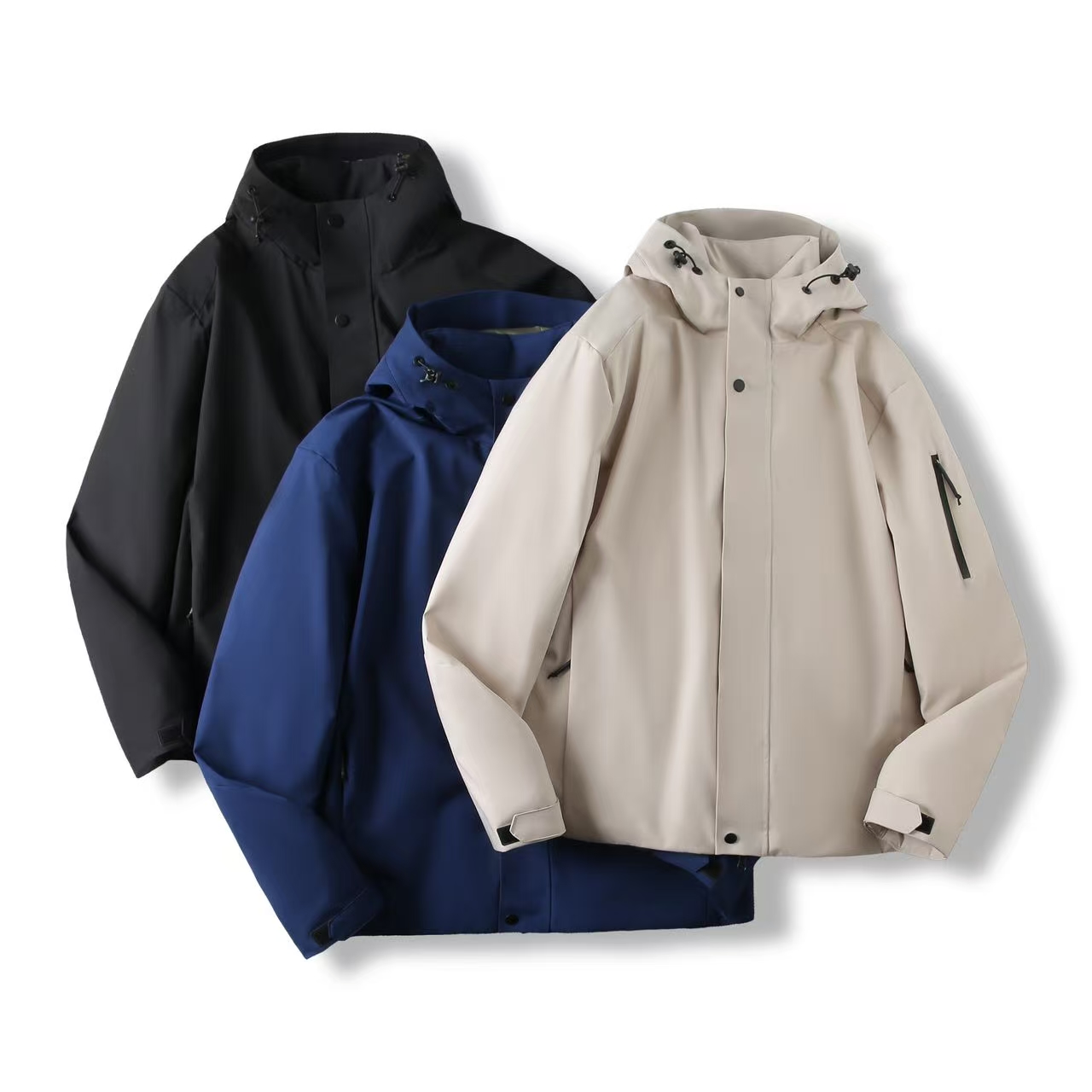 户外羽绒服！90鸭绒！冬季男士防风防水保暖连帽羽绒服 W00441156