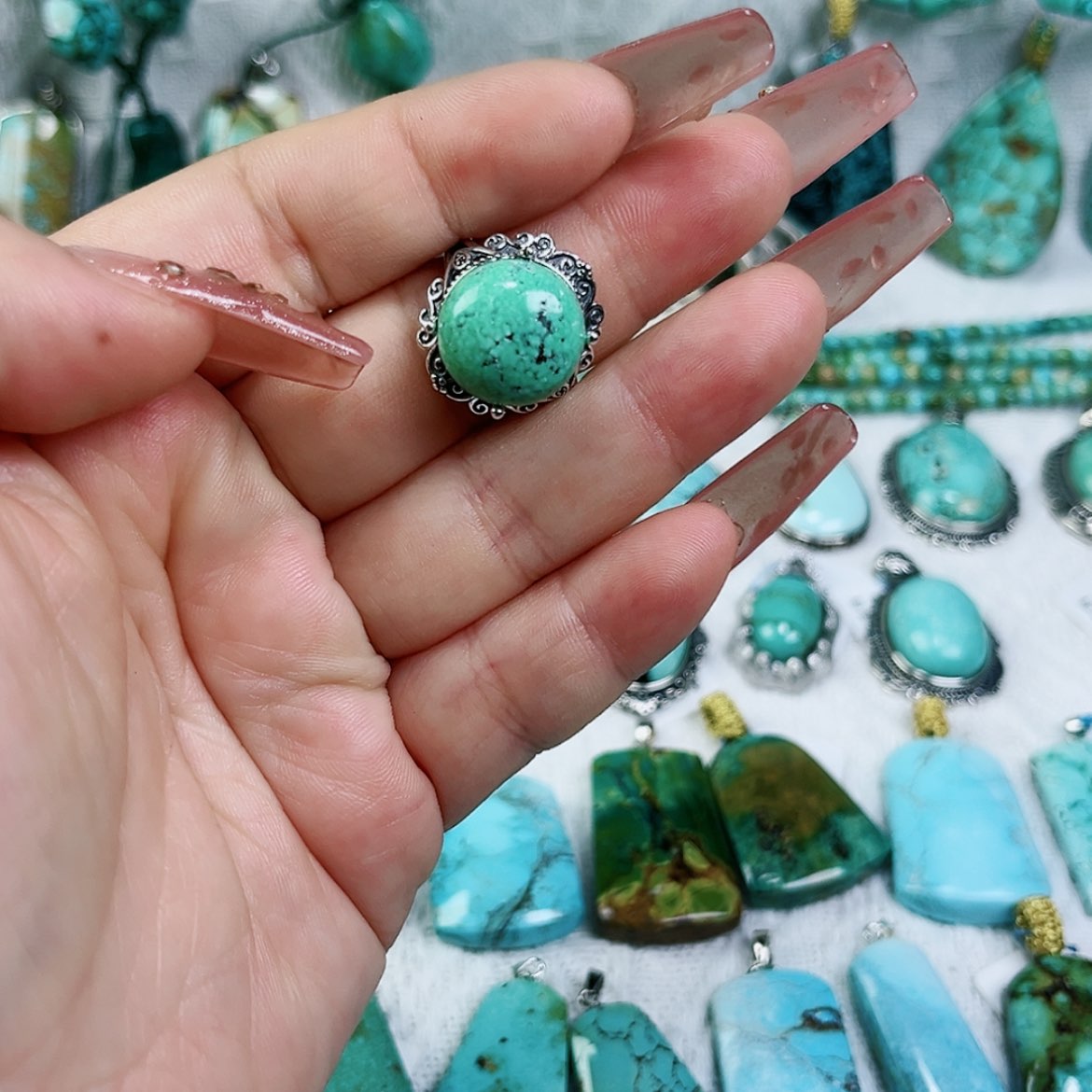 【闪购商品】绿松石珠宝奇石未镶嵌