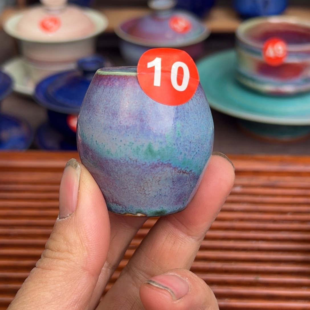 手工制作钧窑茶器