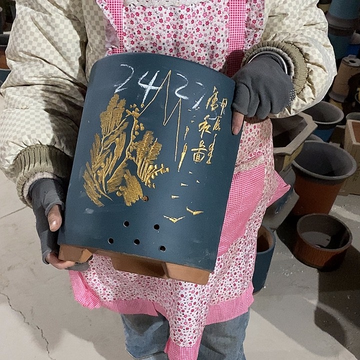 紫砂花盆紫砂花盆