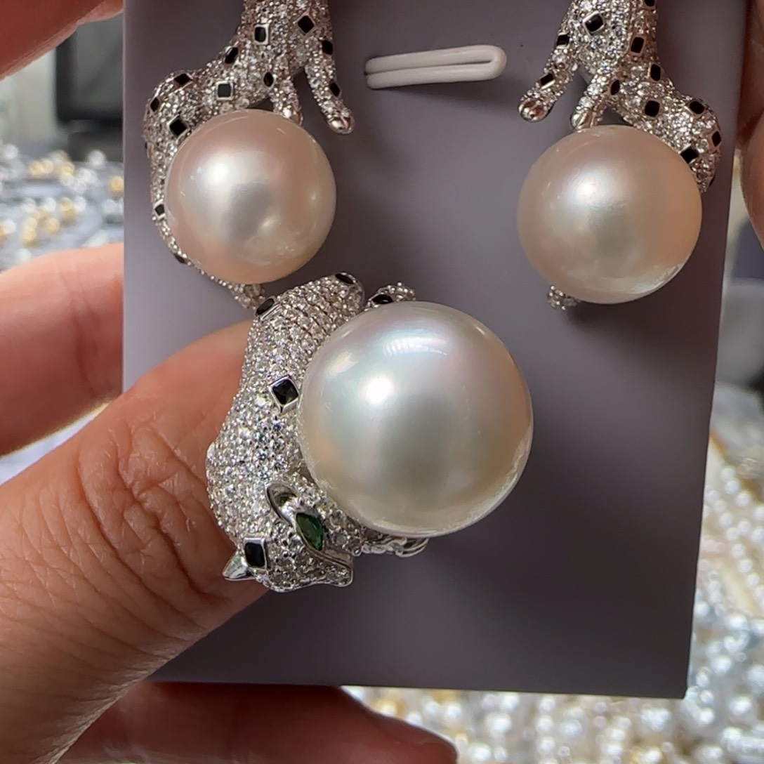 海水珍珠颈饰银S925镶嵌A***a