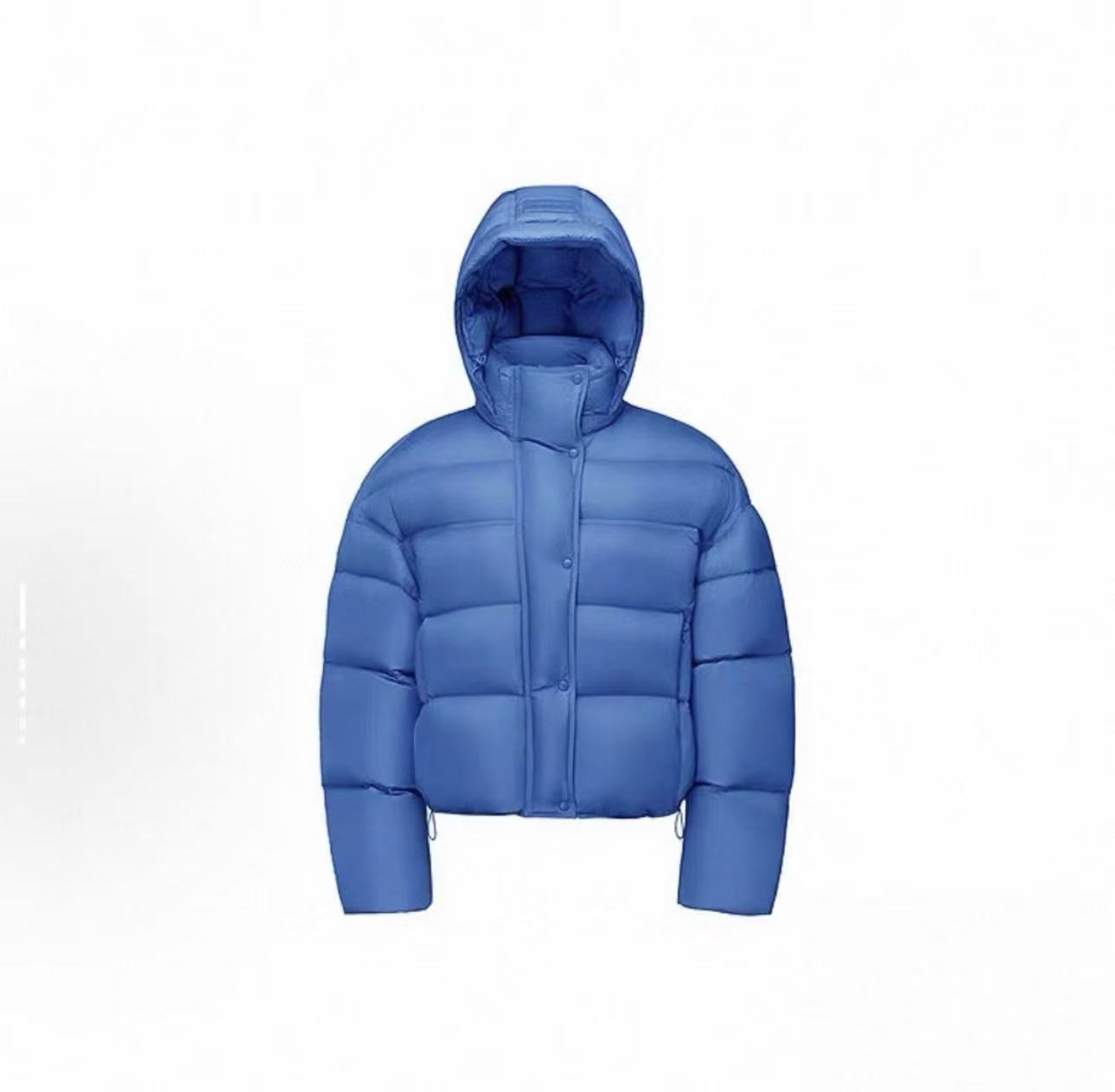 【思登款】2025新款户外时尚冬季保暖短款泡芙连帽羽绒服女款-综