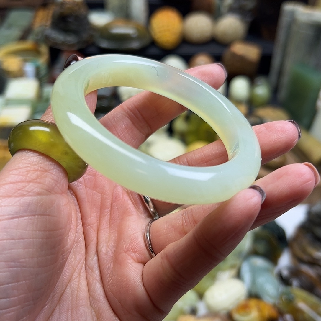 岫玉未镶嵌颈饰岫玉54