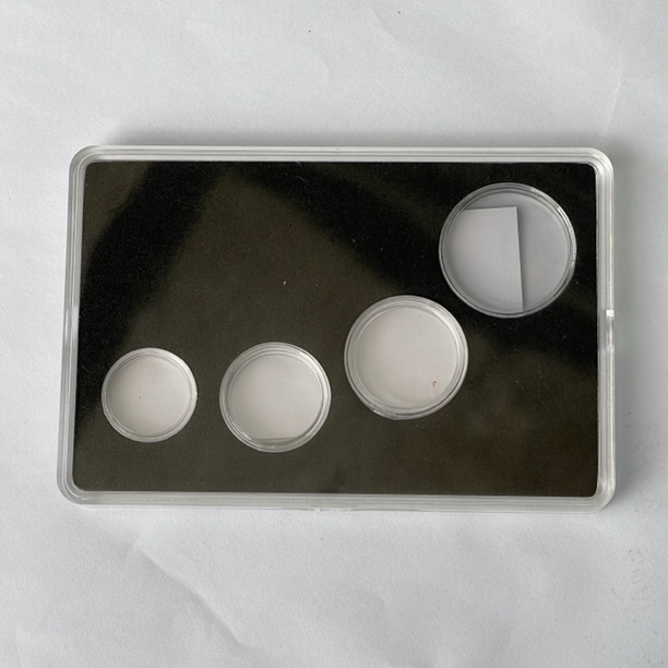 长城币硬币收藏盒四孔定位保护收纳展示礼品包装盒