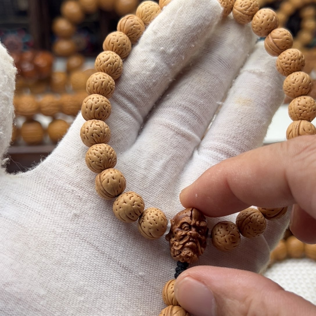 桃木桃核原皮手串工艺品
