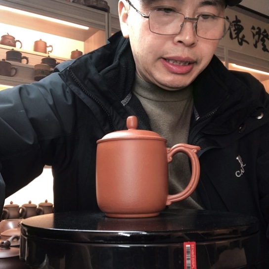 茶杯朱泥微瑕容量300