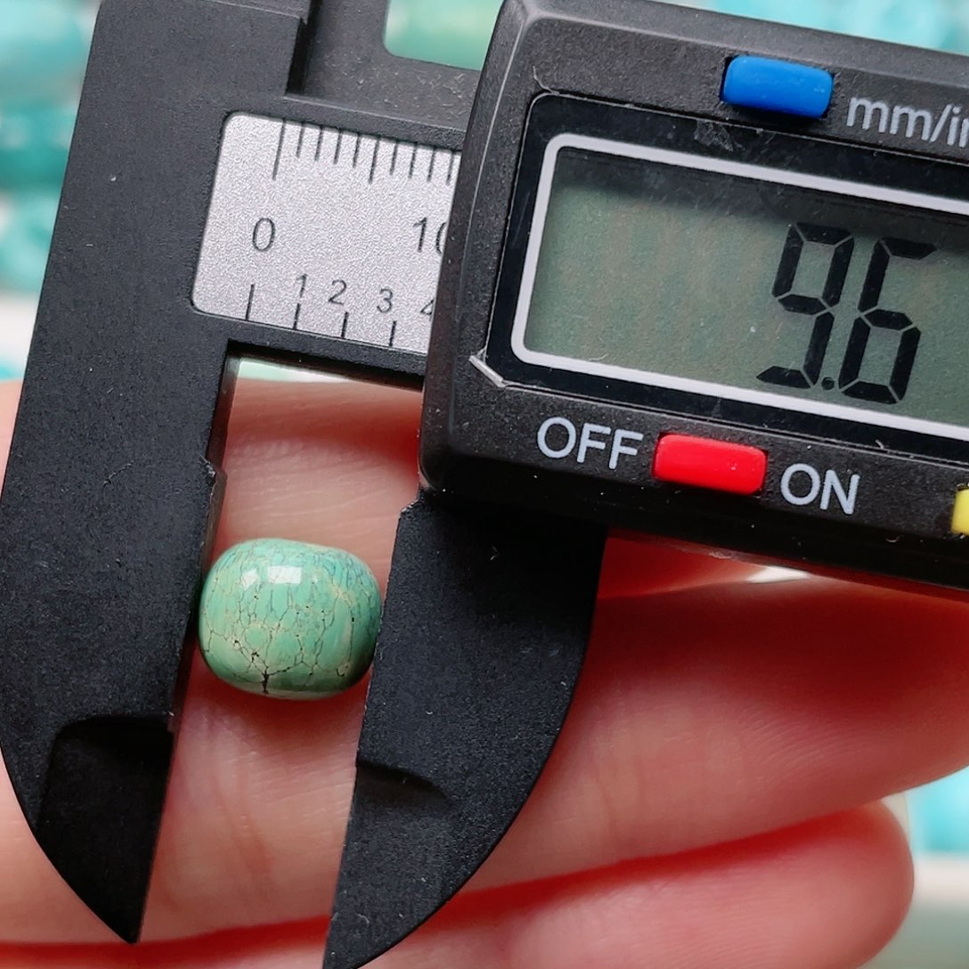 绿松石原矿银S925镶嵌