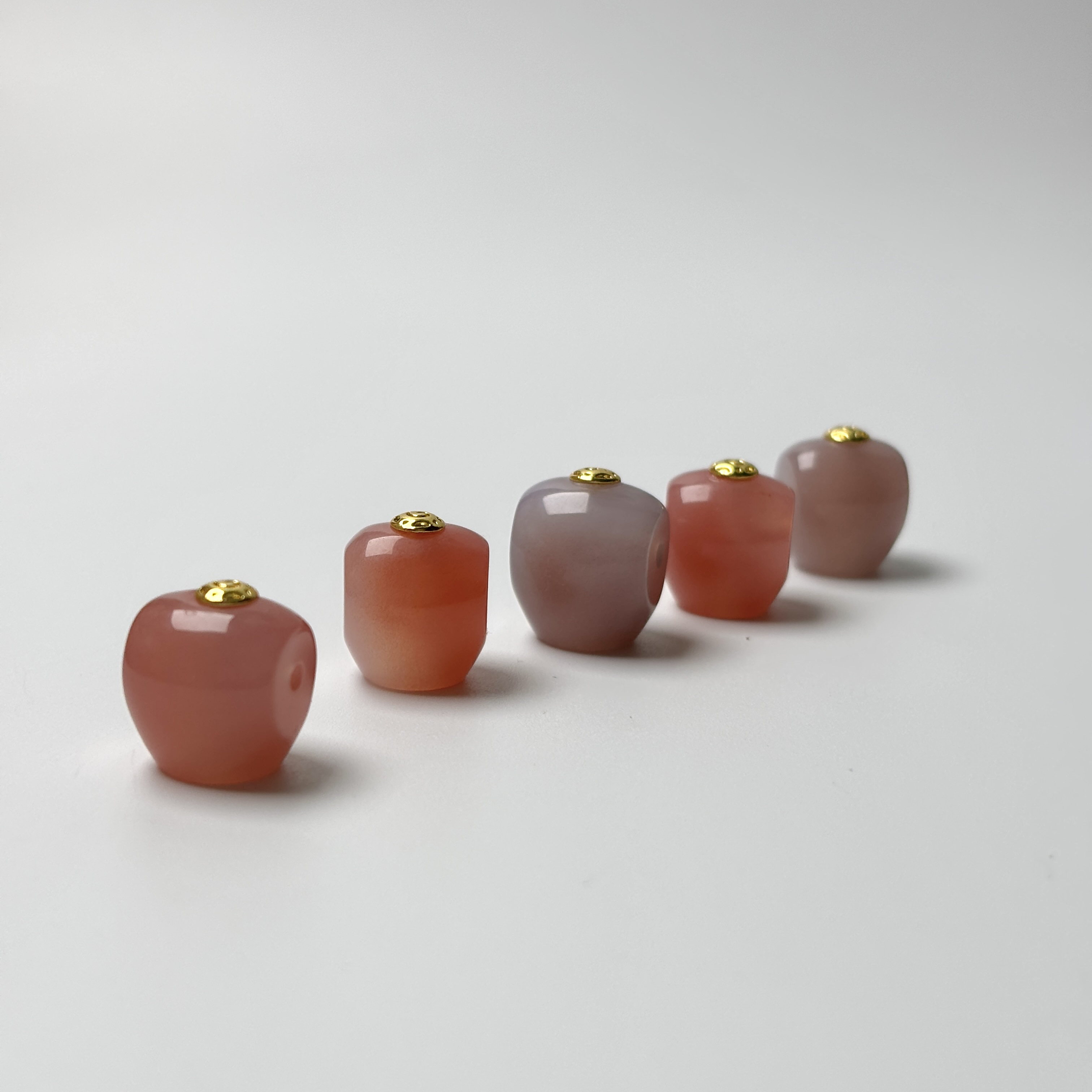 粉糯镶顶款11+mm三通提色十足百搭款文玩配饰