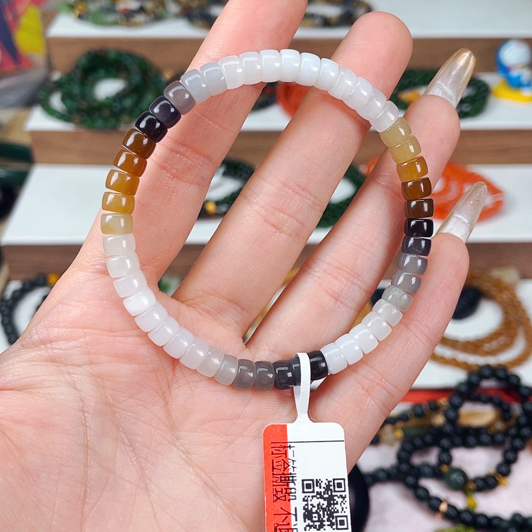 和田玉孤品药片单圈特色未镶嵌