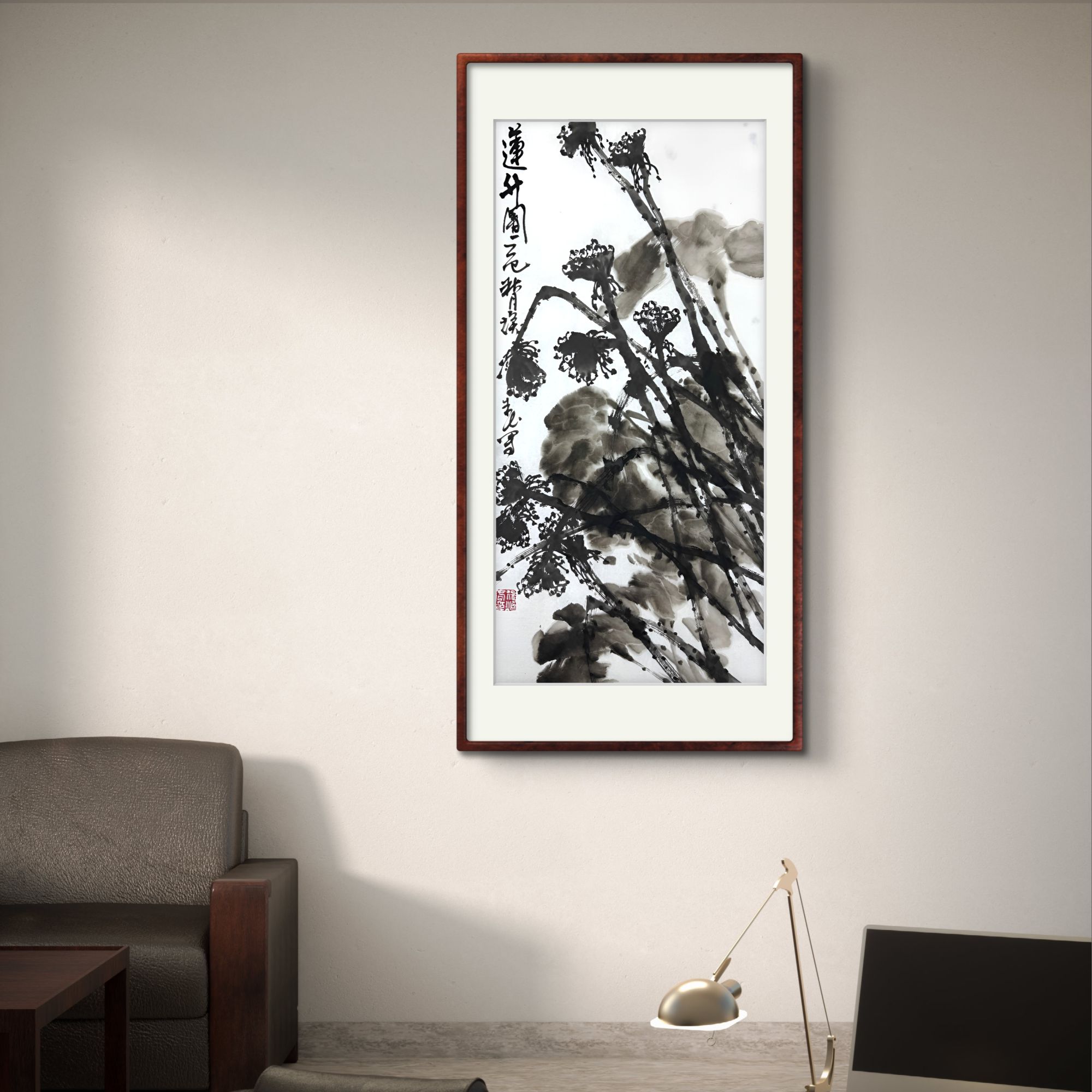 徐焕春 大写意花鸟 家居馈赠 作品定制（67*34cm）