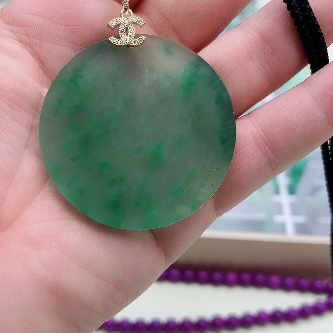 翡翠吊坠(赠链)银S925镶嵌