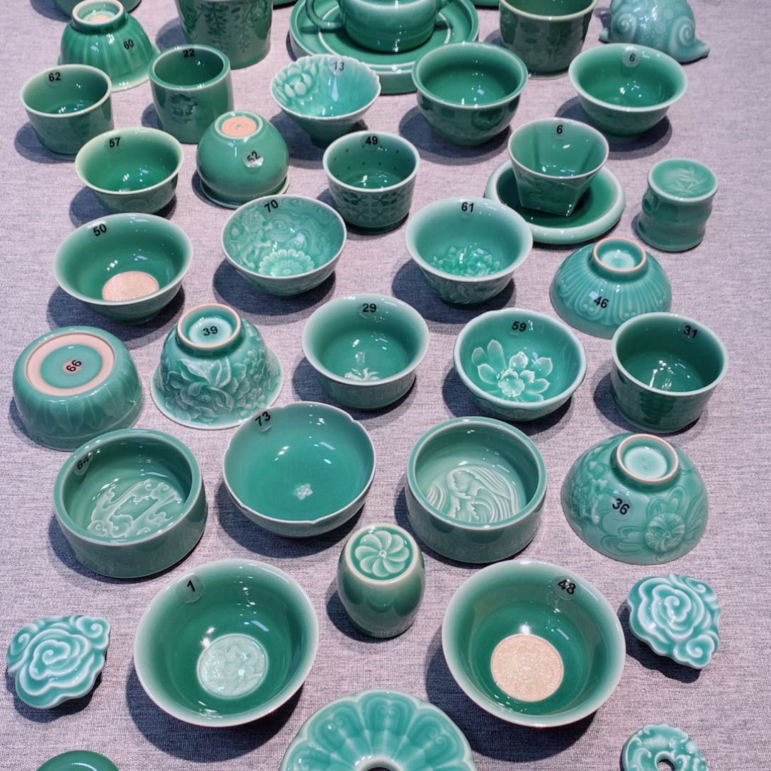 龙泉青瓷茶具茶壶一把