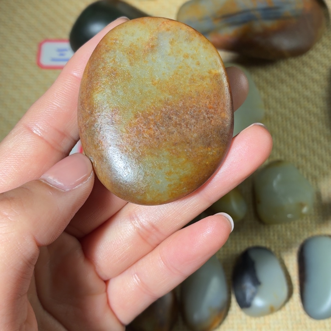 和田玉未镶嵌挂件63g