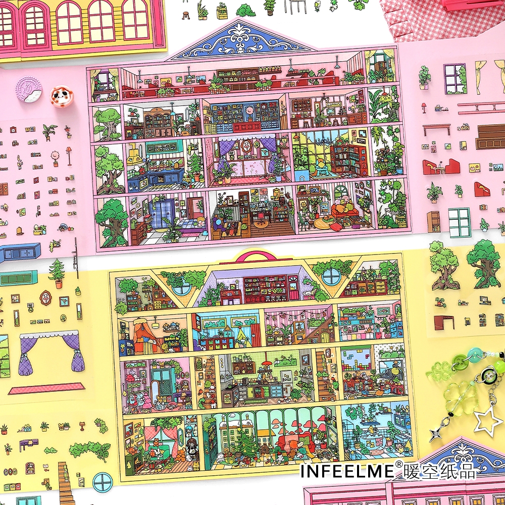 Infeel.Me贴纸 今日营业中第二十弹系列 DIY立体切膜拼贴手帐装饰