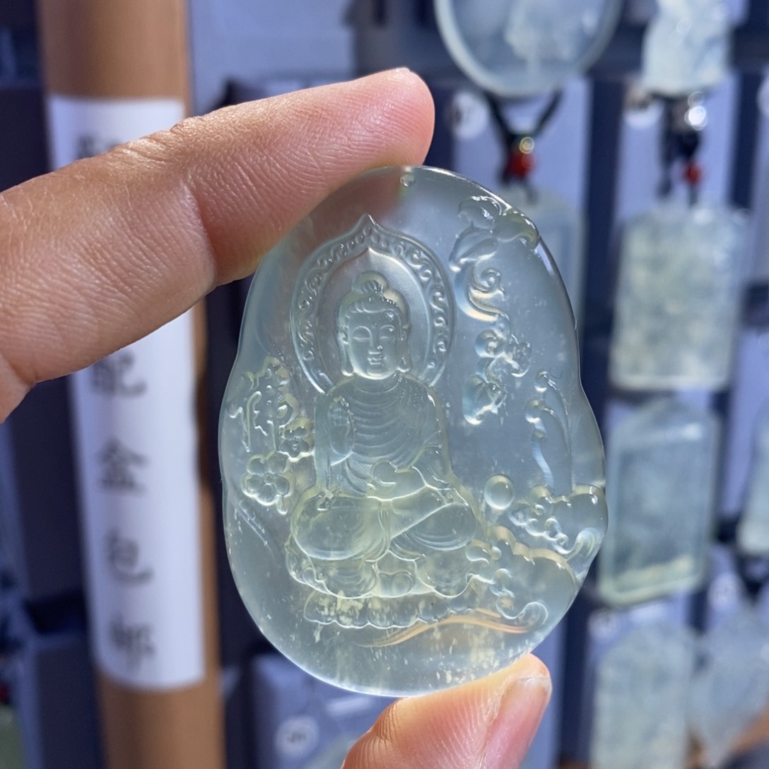 未镶嵌岫玉吊坠吊坠