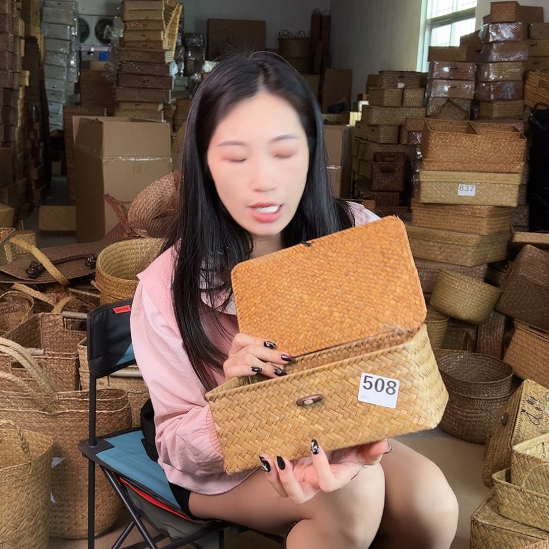 草编包/草编包收纳盒微瑕疵