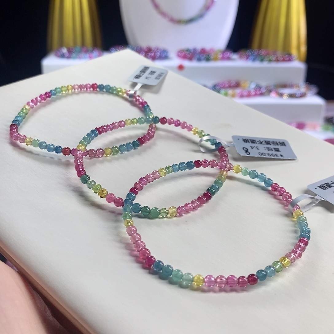 未镶嵌手链碧玺荧光 多样性发其一