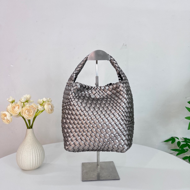 CoCo arlene 5507款手工编织大容量时尚百搭链条手提单肩水桶女包